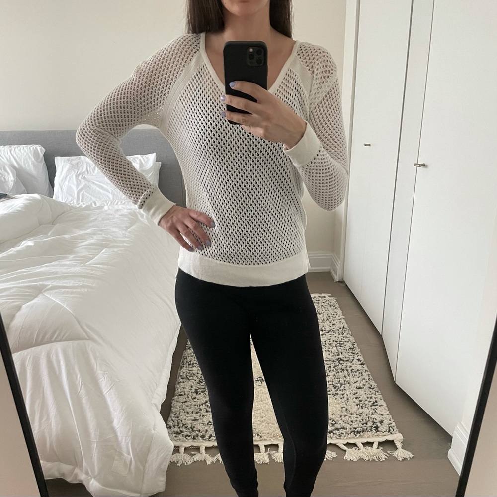 White Aqua sweater S